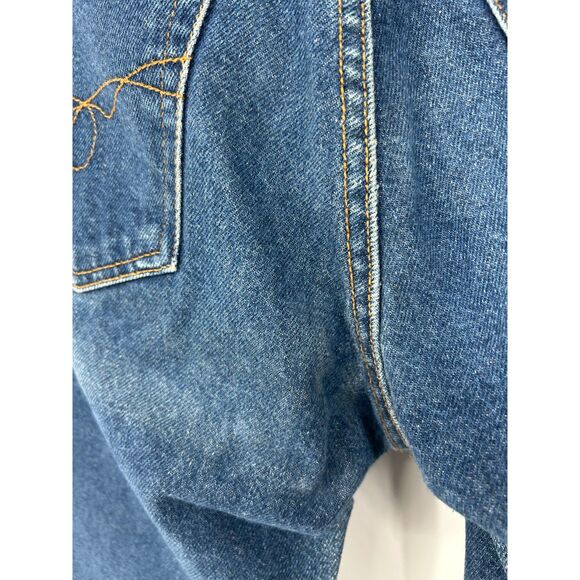 Y2K Paris Blues Vintage Low Rise Bell Bottom SZ 7 USA Denim Jeans 100% Cotton - Picture 6 of 7
